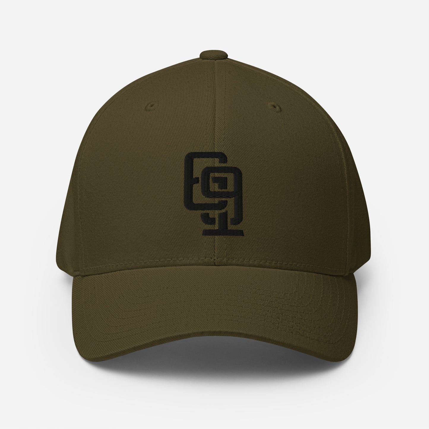 "619" Structured Twill Cap | E Luna Brand ESSENTIAL | 2 Black Thread Logos