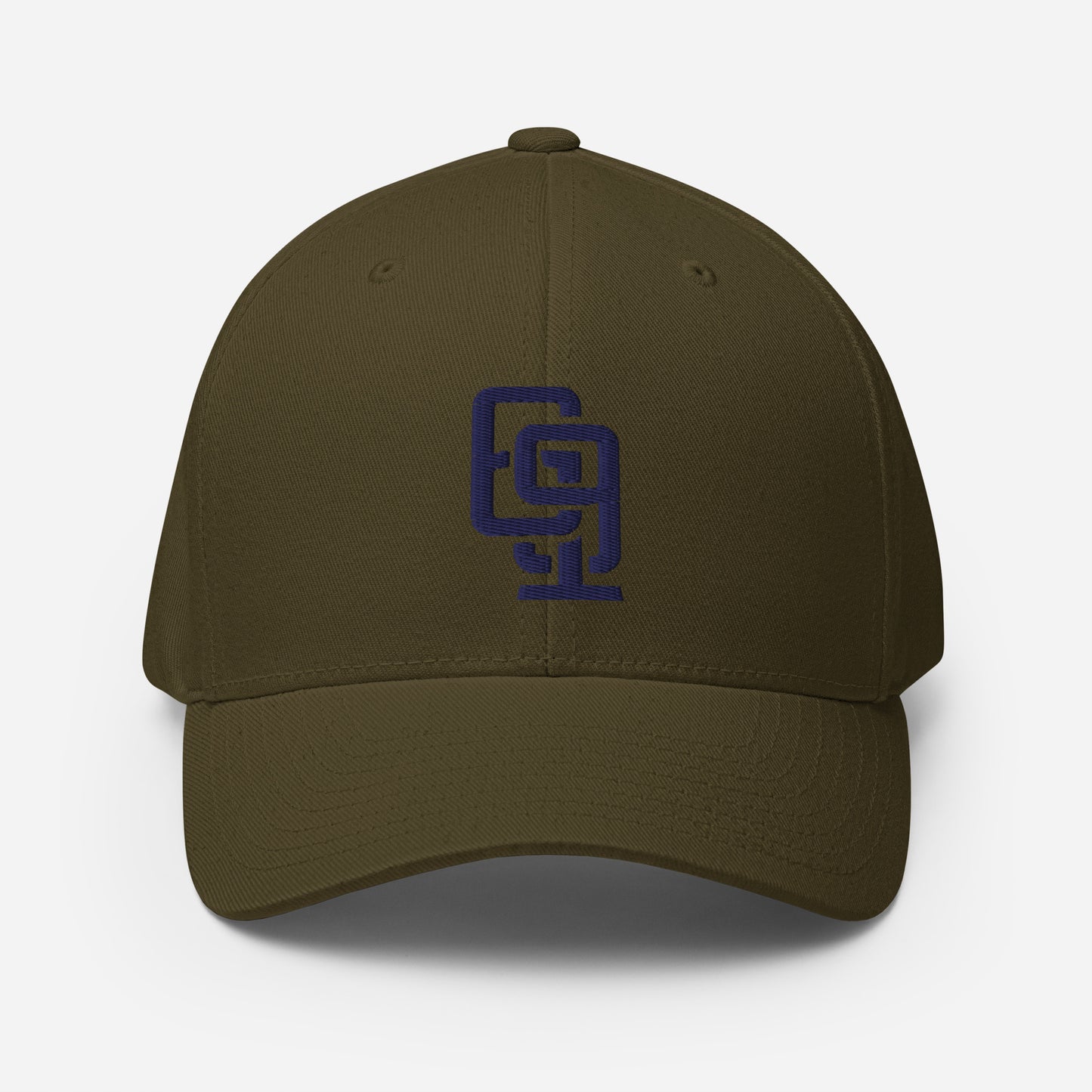 "619" Structured Twill Cap | E Luna Brand ESSENTIAL | 2 Navy Thread Logos