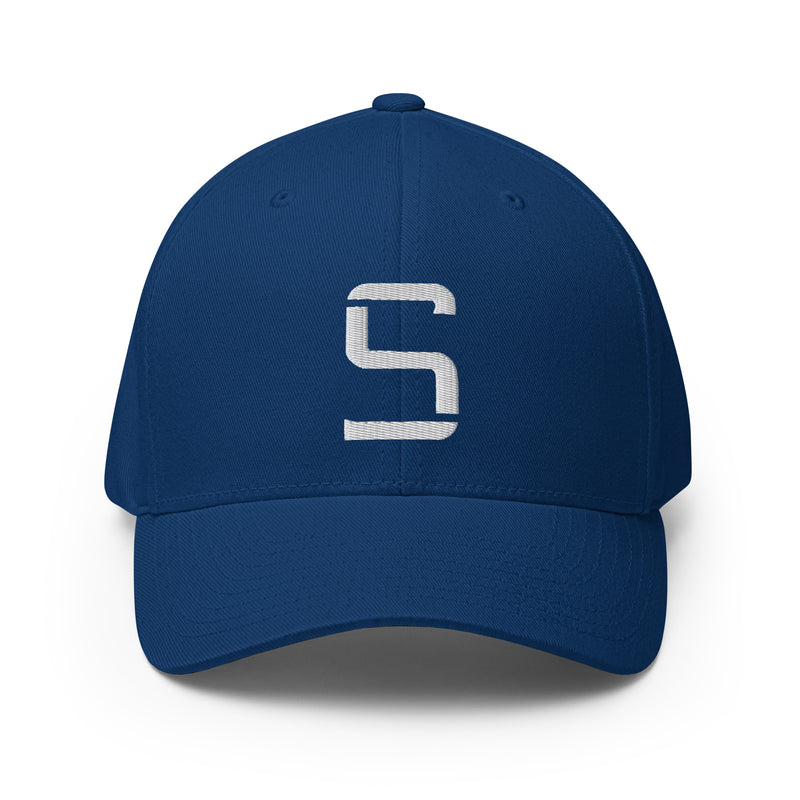 "S" Structured Twill Cap | E Luna Brand CLASSIC | 1 White Thread Logo | 3D Puff Edition