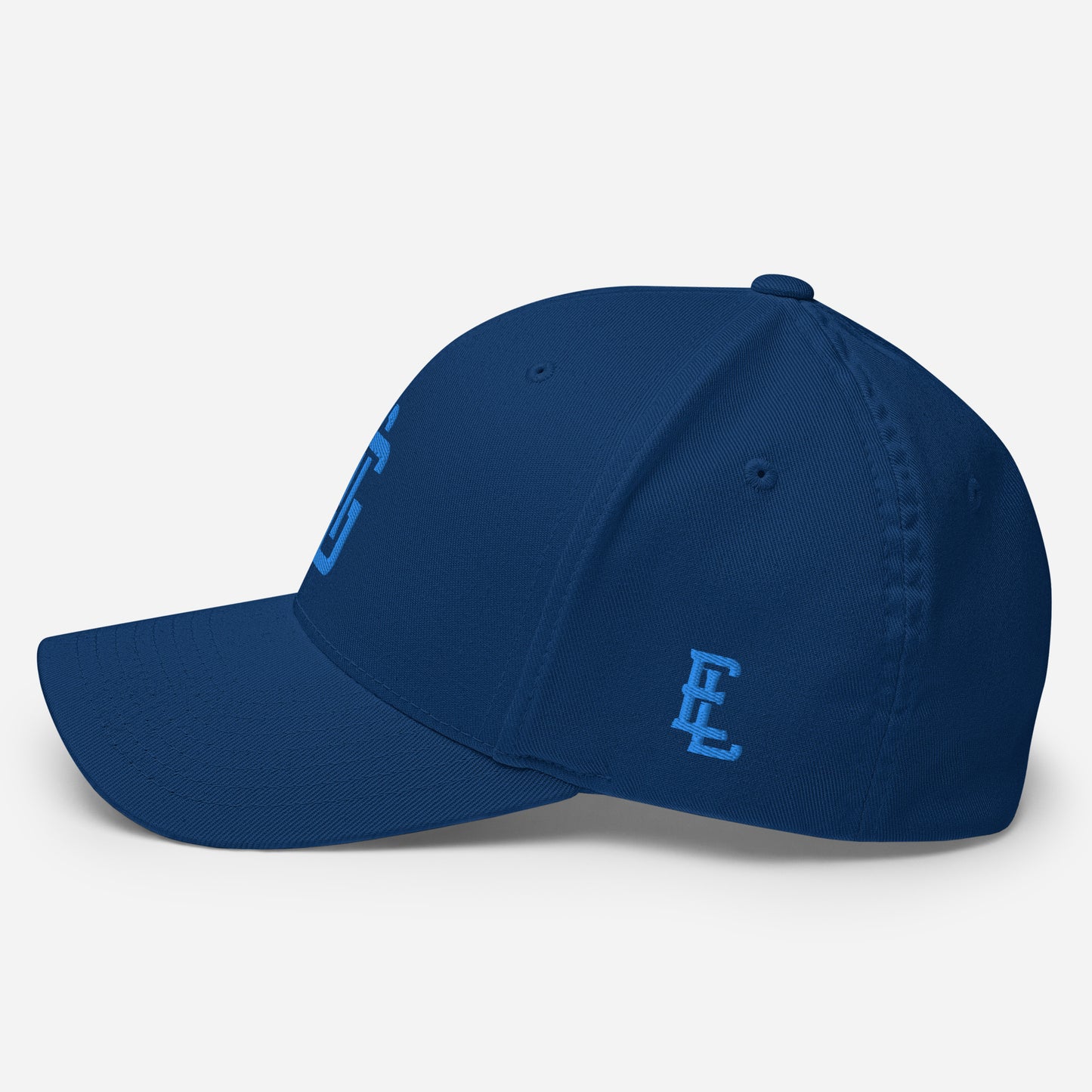 "ANG" Structured Twill Cap | E Luna Brand ESSENTIAL | 2 Aqua/Teal Thread Logos