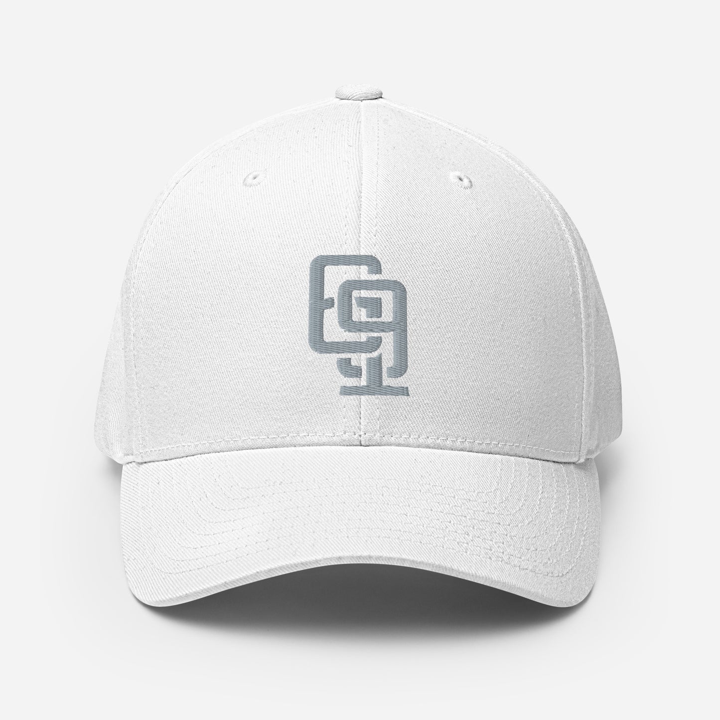 "619" Structured Twill Cap | E Luna Brand ESSENTIAL | 2 Grey Thread Logos