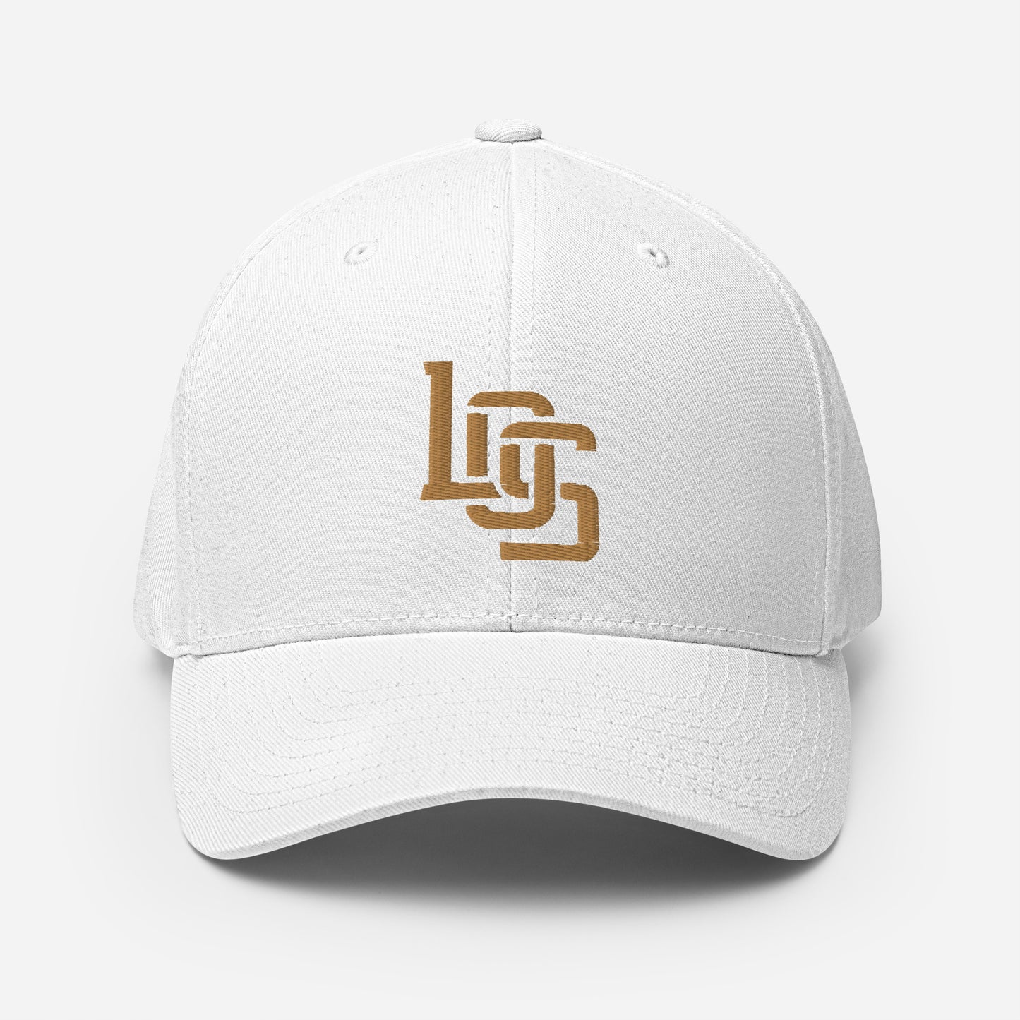 "LOS" Structured Twill Cap | E Luna Brand ESSENTIAL | 2 Old Gold Thread Logos