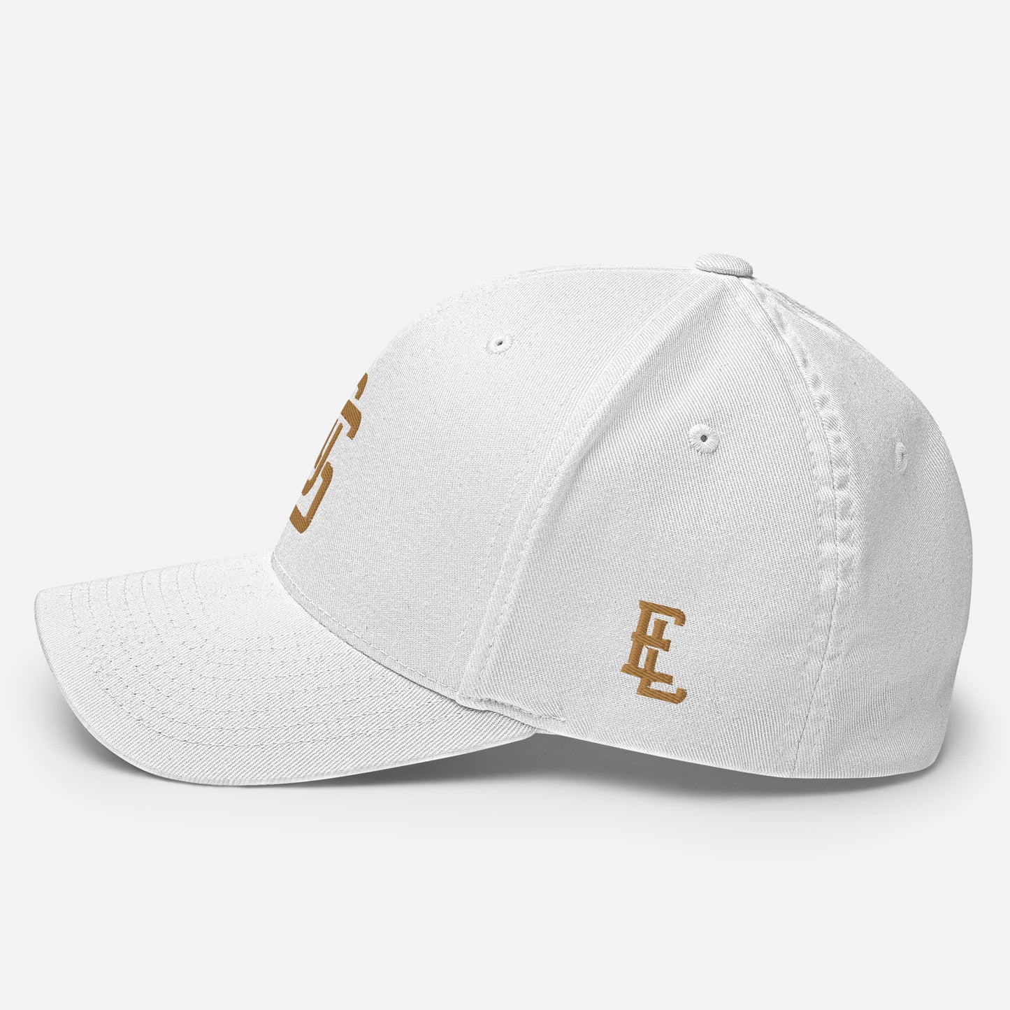 "LOS" Structured Twill Cap | E Luna Brand ESSENTIAL | 2 Old Gold Thread Logos