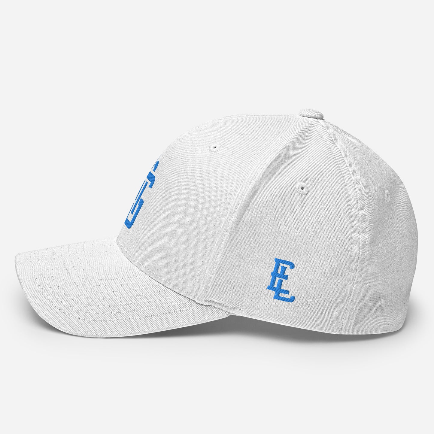"ANG" Structured Twill Cap | E Luna Brand ESSENTIAL | 2 Aqua/Teal Thread Logos