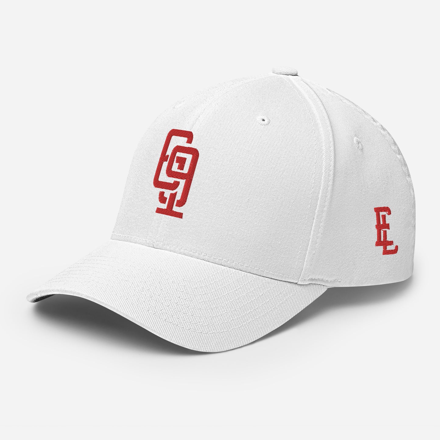 "619" Structured Twill Cap | E Luna Brand ESSENTIAL | 2 Red Thread Logos