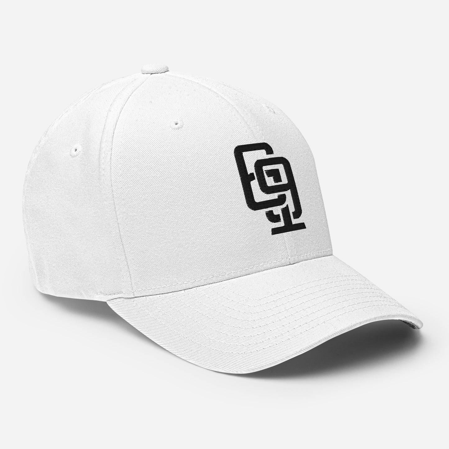 "619" Structured Twill Cap | E Luna Brand ESSENTIAL | 2 Black Thread Logos