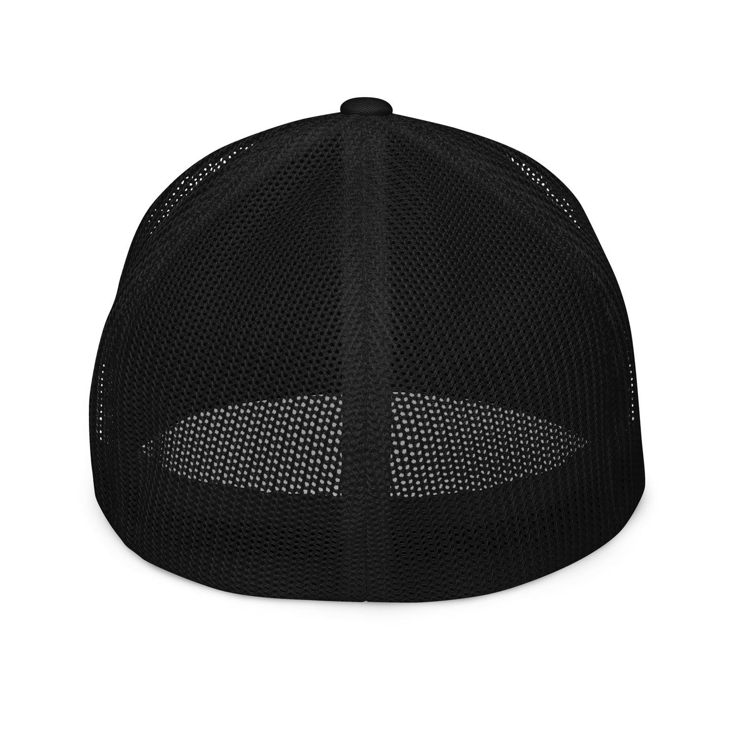 "LOS" Closed-Back Trucker Cap | Flexfit 6511 | E Luna CLASSIC Solocrest 1 Red Thread Front Logo