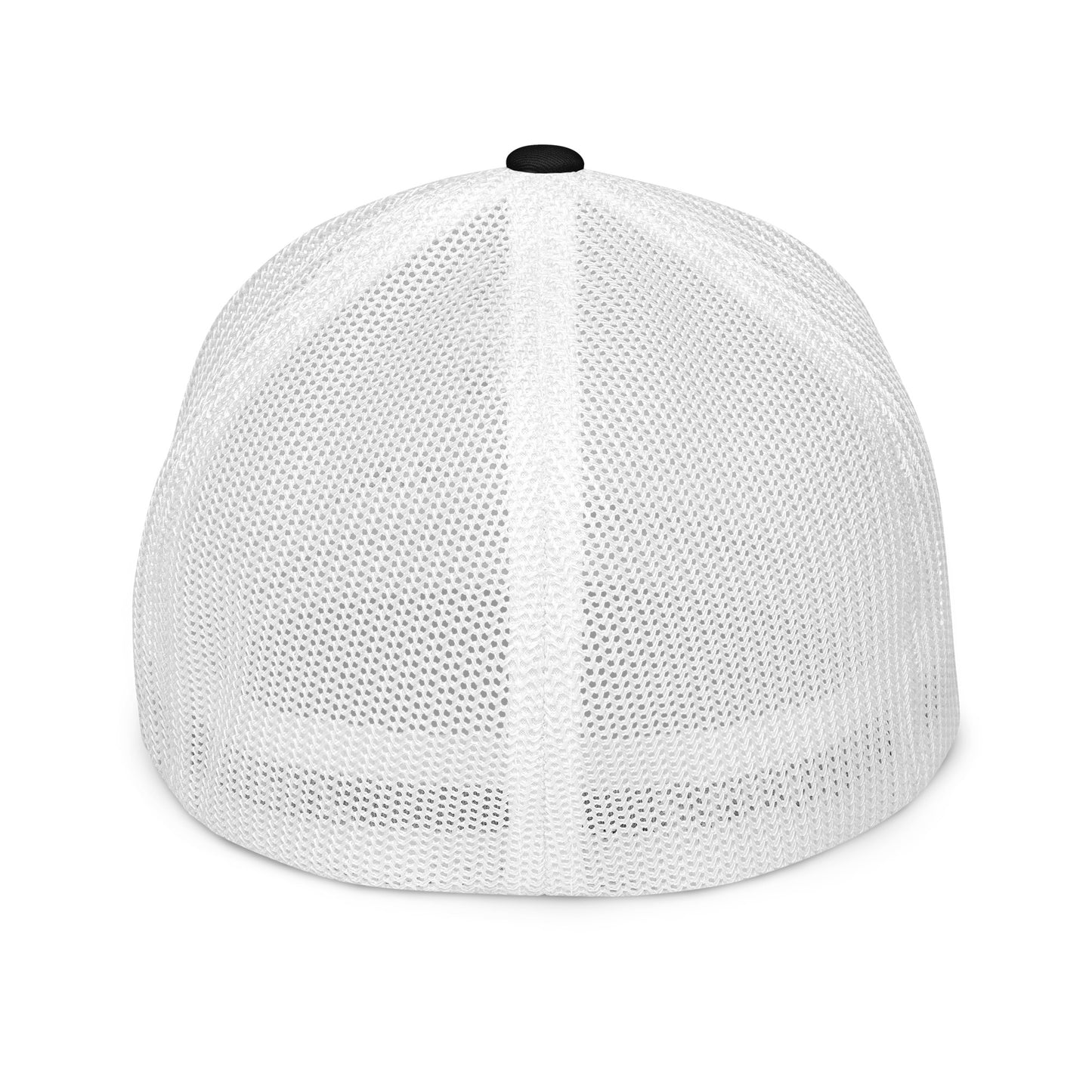 "LOS" Closed-Back Trucker Cap | Flexfit 6511 | E Luna CLASSIC Solocrest 1 Red Thread Front Logo