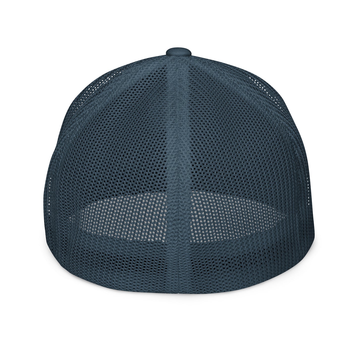 "LOS" Closed-Back Trucker Cap | Flexfit 6511 | E Luna CLASSIC Solocrest 1 Red Thread Front Logo