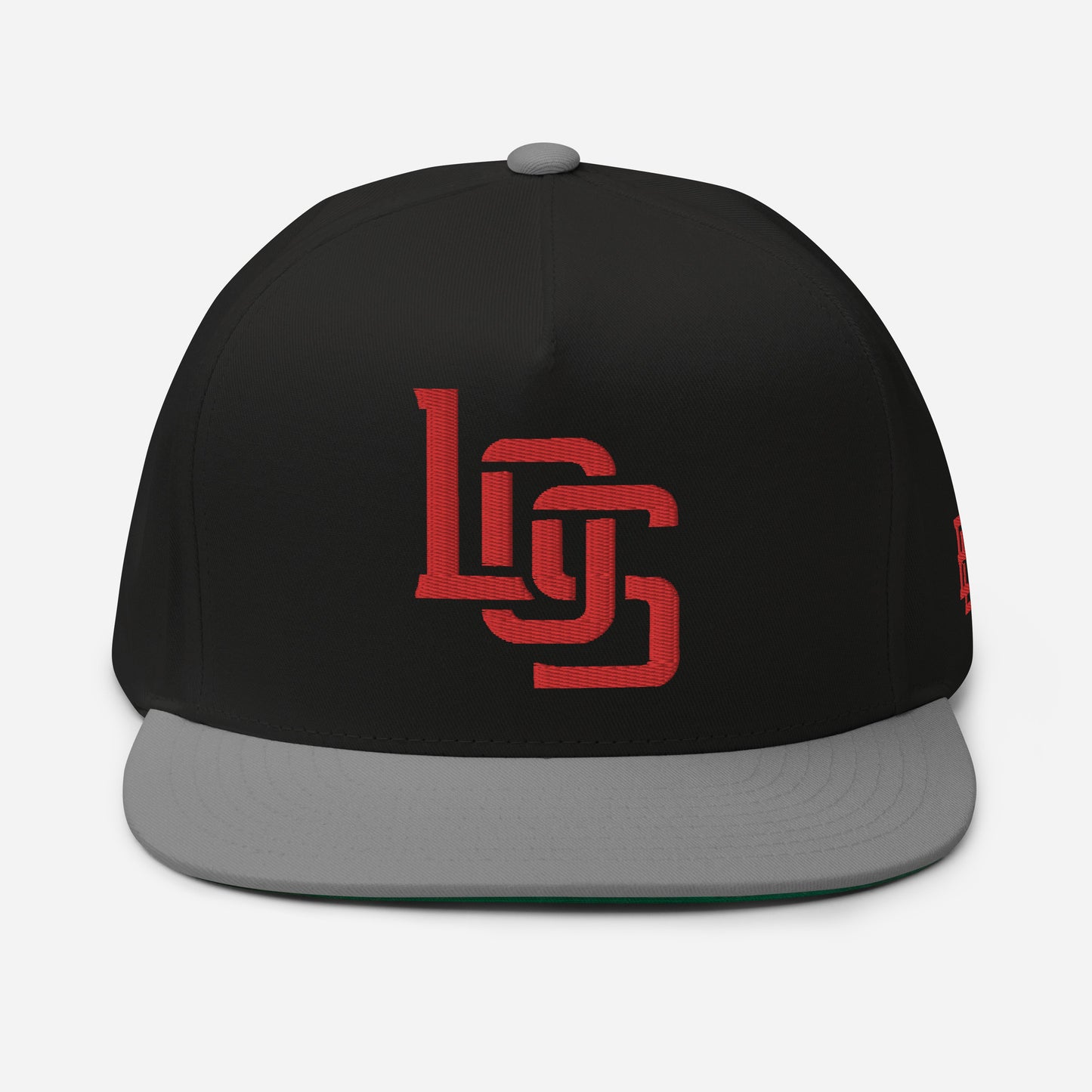 "LOS" Flat Bill Cap | E Luna Brand ESSENTIAL | 2 Red Thread Logos