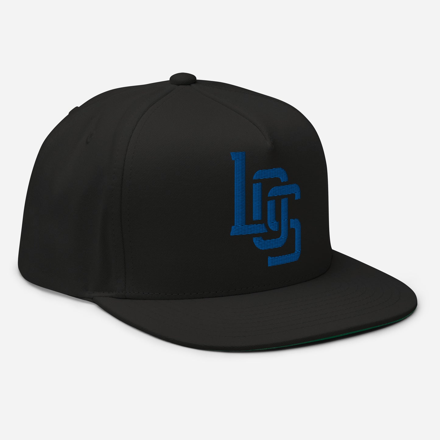 "LOS" Flat Bill Cap | E Luna Brand ESSENTIAL | 2 Royal Thread Logos