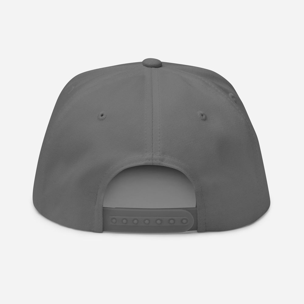 "619" Flat Bill Cap | E Luna Brand ESSENTIAL | 2 Black Thread Logos