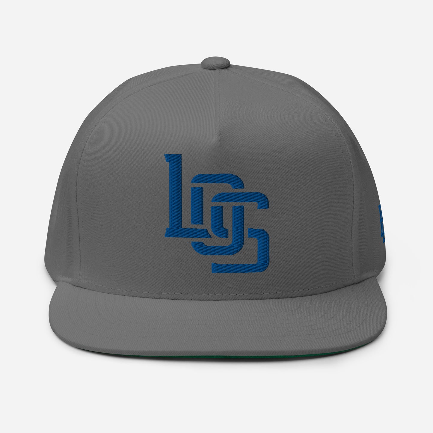 "LOS" Flat Bill Cap | E Luna Brand ESSENTIAL | 2 Royal Thread Logos