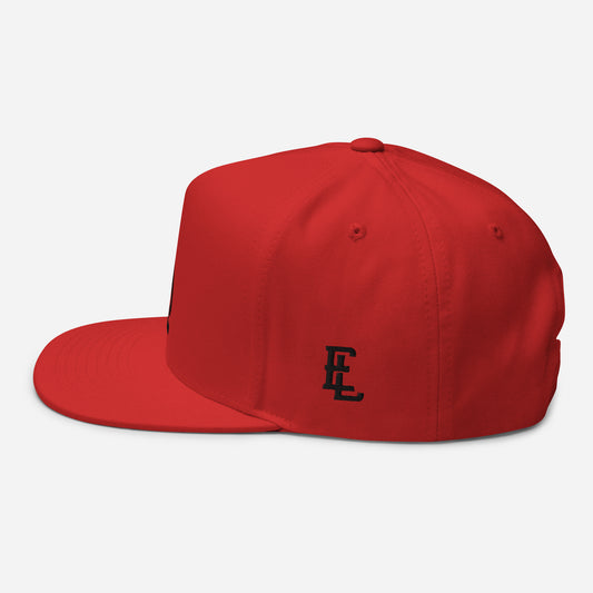 Boné Aba Reta "619" | E Luna Brand ESSENTIAL | 2 Logotipos em Linha Preta