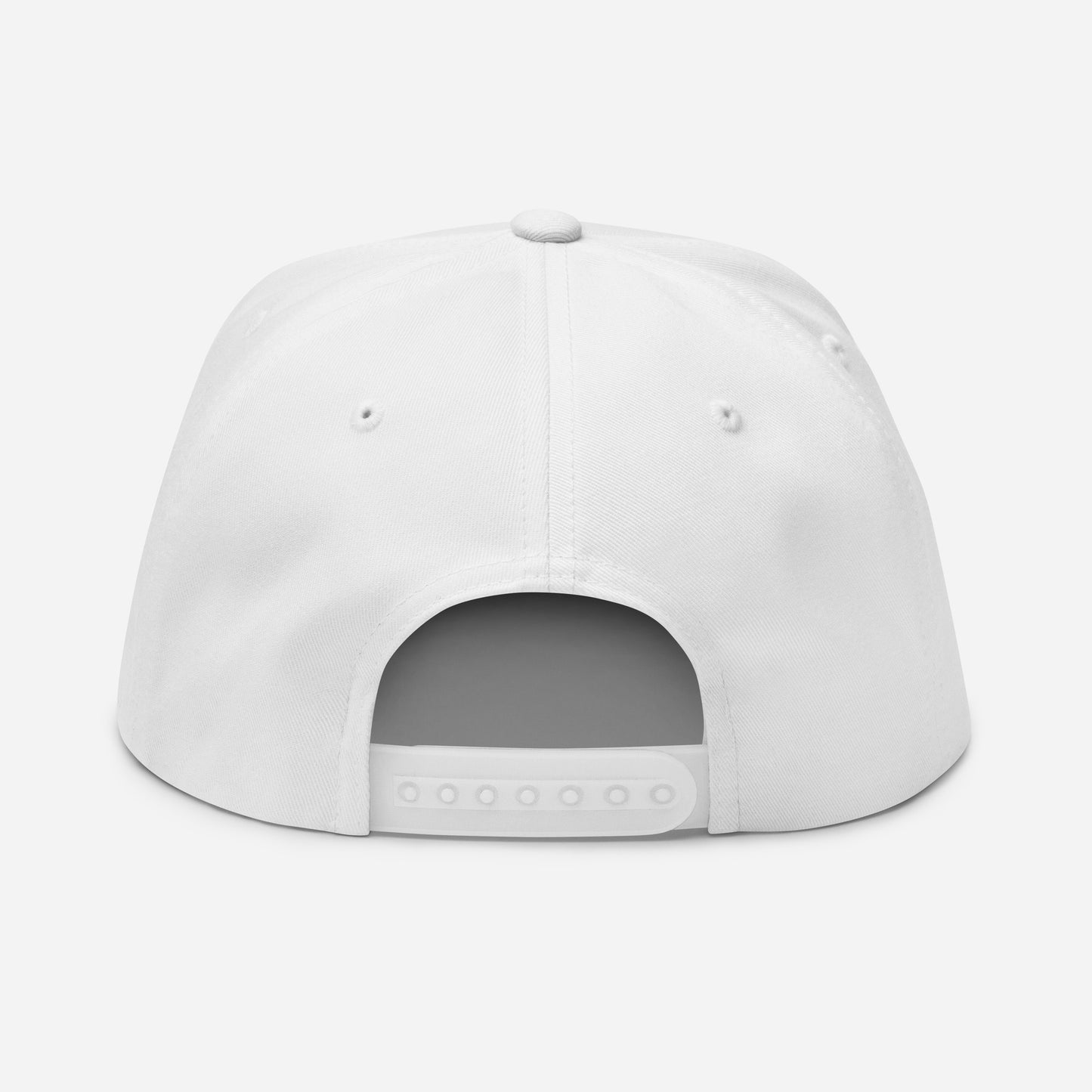 "619" Flat Bill Cap | Yupoong 6007 | E Luna Brand ESSENTIAL Duocrest 2 Old Gold Thread Logos: Front & Left