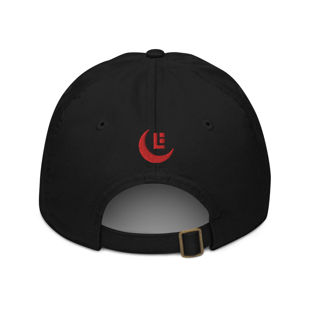 Boné orgânico "SAN" | E Luna Brand PREMIUM | 4 logotipos com costura vermelha | Edição 3D Puff