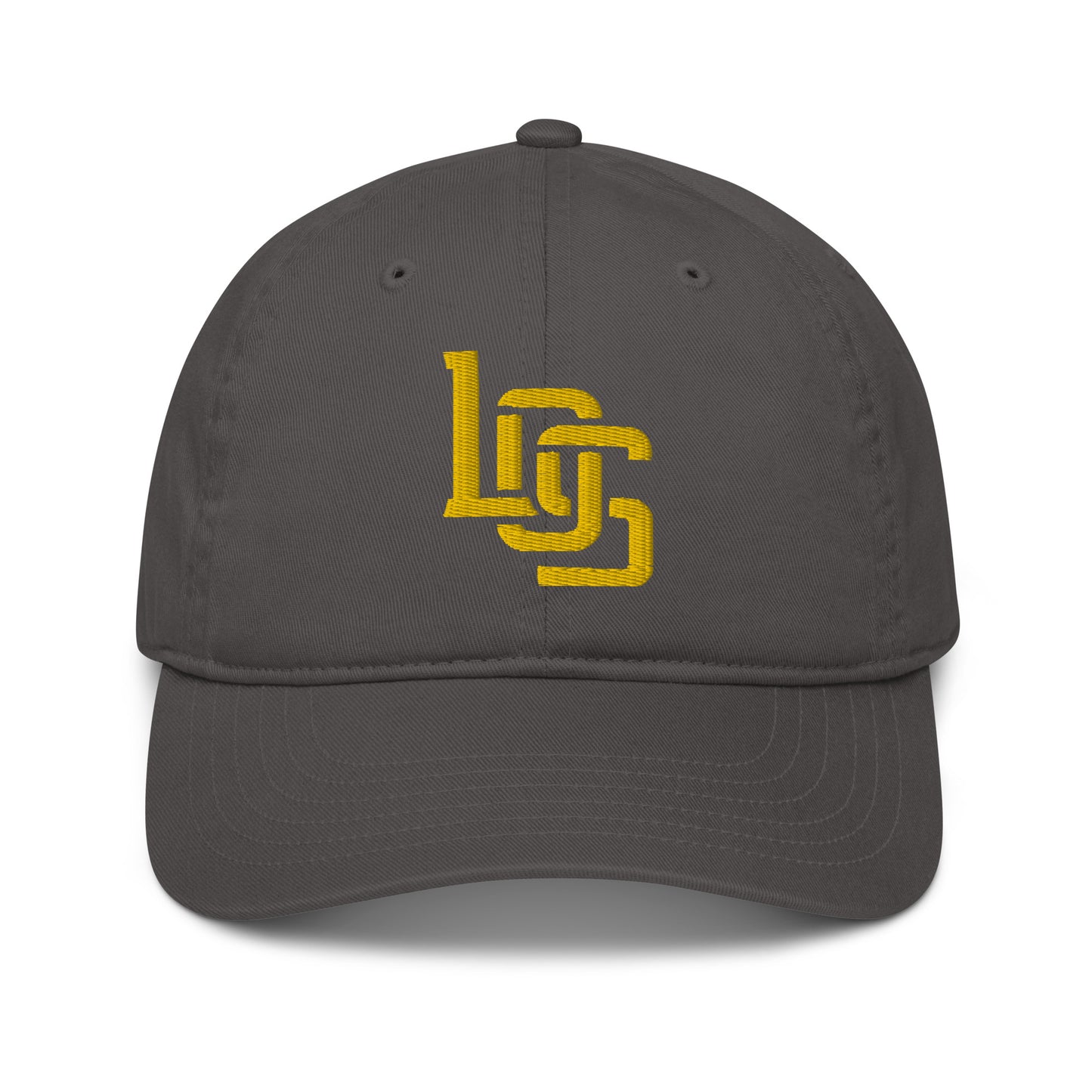 "LOS" Organic Baseball Cap | E Luna Brand ESSENTIAL | 2 Gold Thread Logos
