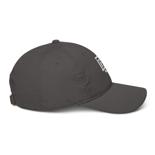 Gorra de béisbol orgánica "DGO" | E Luna Brand ESSENTIAL | 2 logotipos de hilo blanco | Edición con relieve 3D