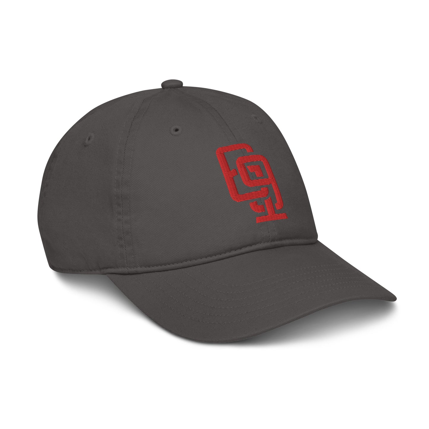 "619" Organic Baseball Cap | E Luna Brand ESSENTIAL | 2 Red Thread Logos