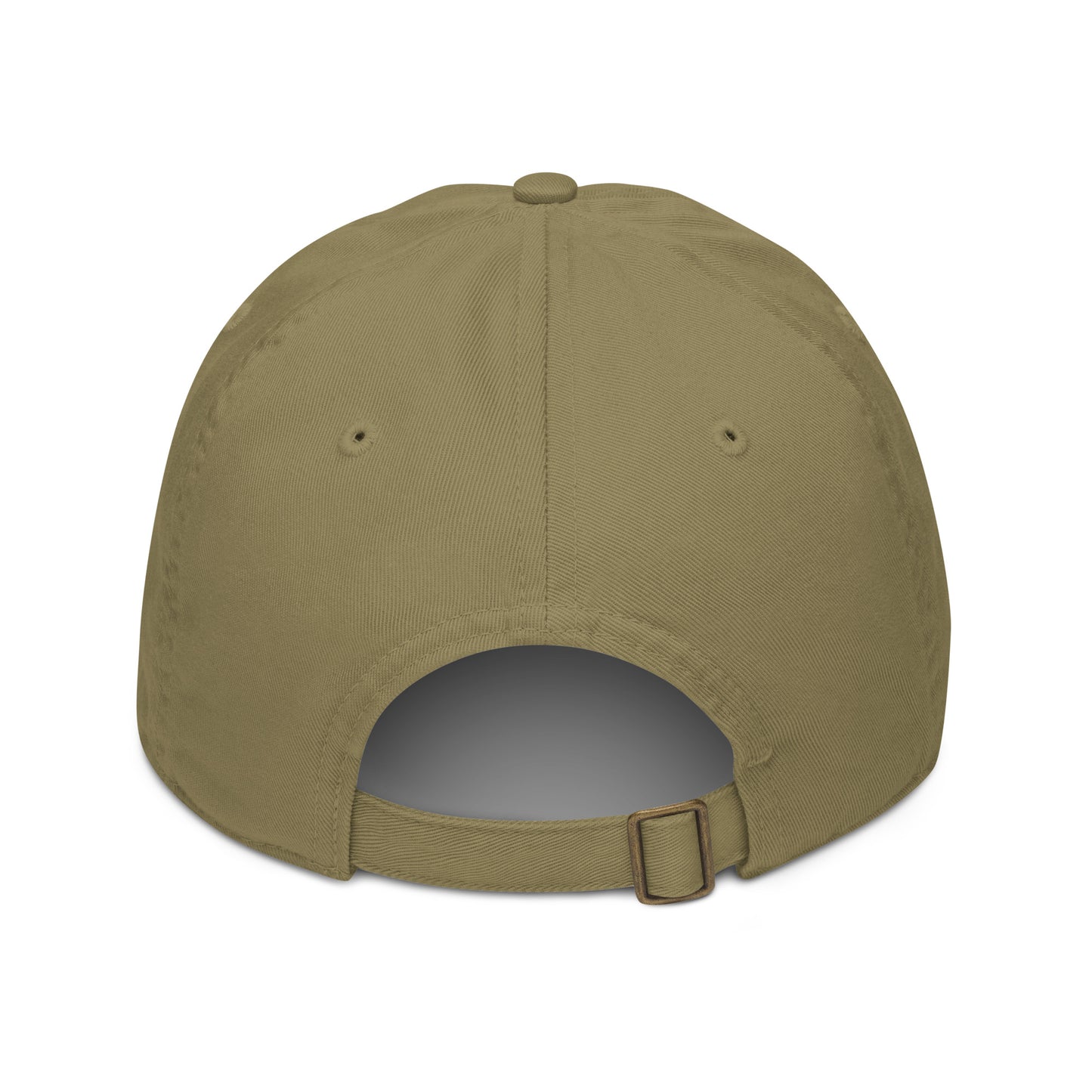 "619" Organic Baseball Cap | E Luna Brand ESSENTIAL | 2 Old Gold Thread Logos