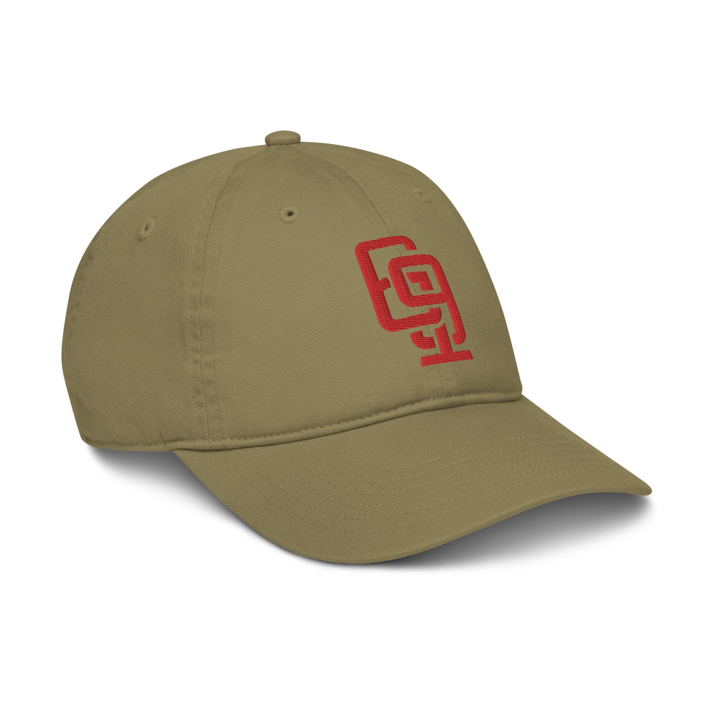 "619" Organic Baseball Cap | E Luna Brand ESSENTIAL | 2 Red Thread Logos