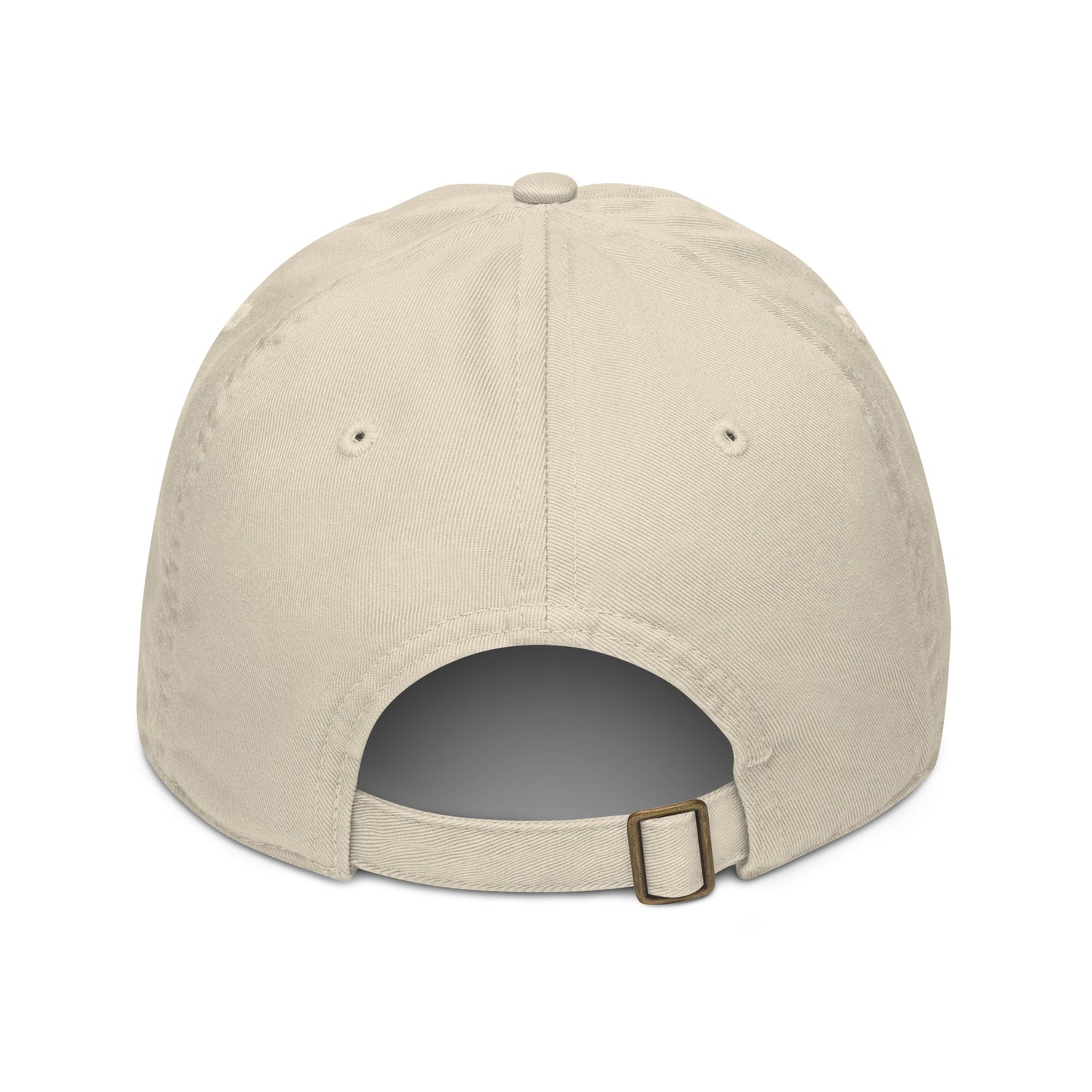 "DGO" Organic Baseball Cap | Econscious EC7000 | E Luna Brand ESSENTIAL Duocrest 2 Navy Thread Logos: Front & Left