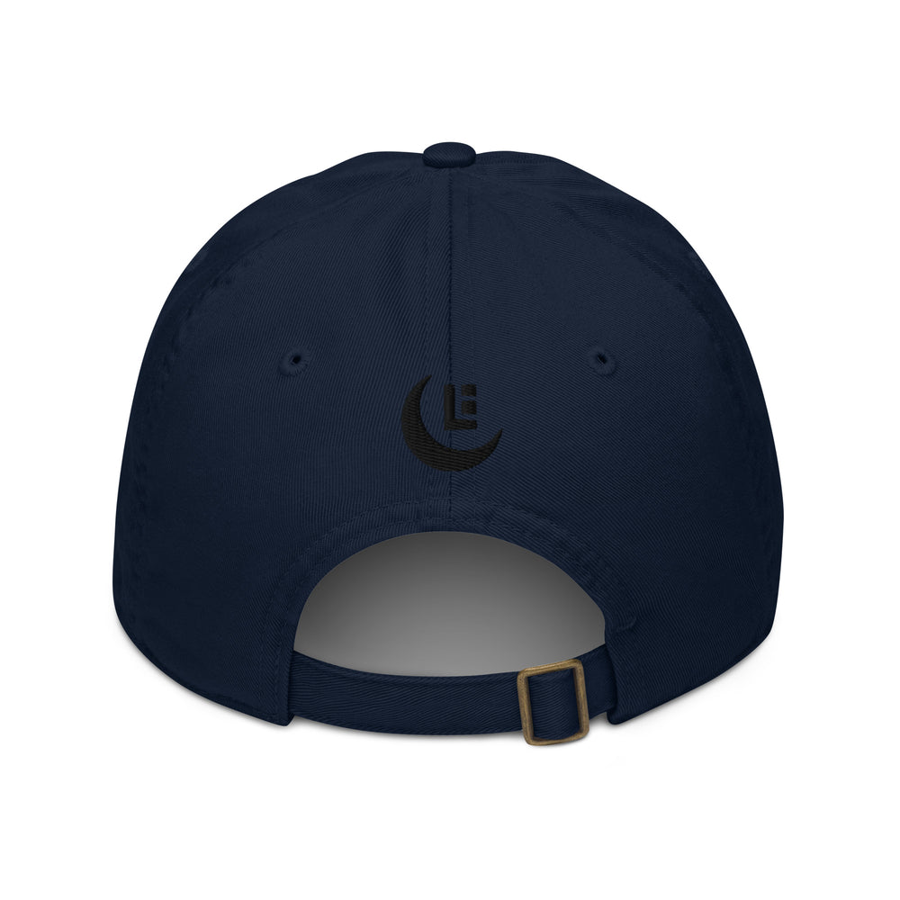 Gorra de béisbol orgánica "SAN" | E Luna Brand PREMIUM | 4 logotipos de hilo negro | Edición 3D Puff