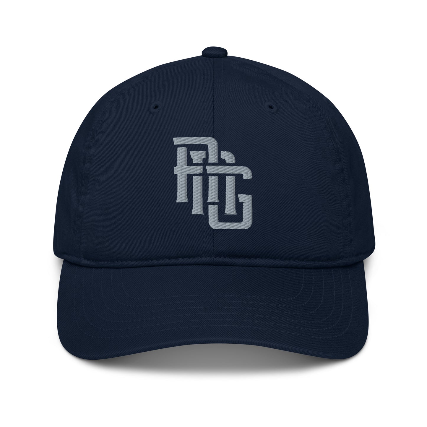 "ANG" Organic Baseball Cap | E Luna Brand ESSENTIAL | 2 Grey Thread Logos