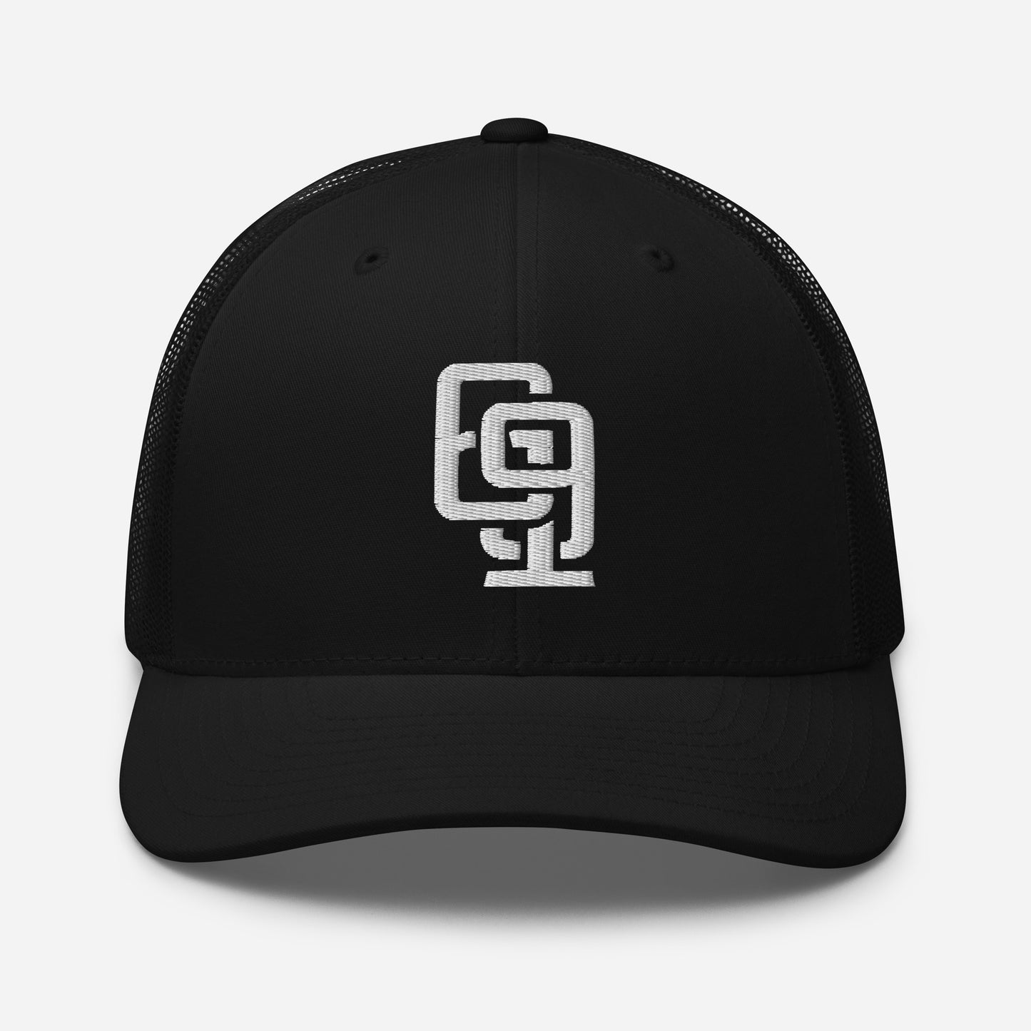 "619" Retro Trucker Hat | Yupoong 6606 | E Luna Brand CLASSIC Solocrest 1 White Thread Front Logo