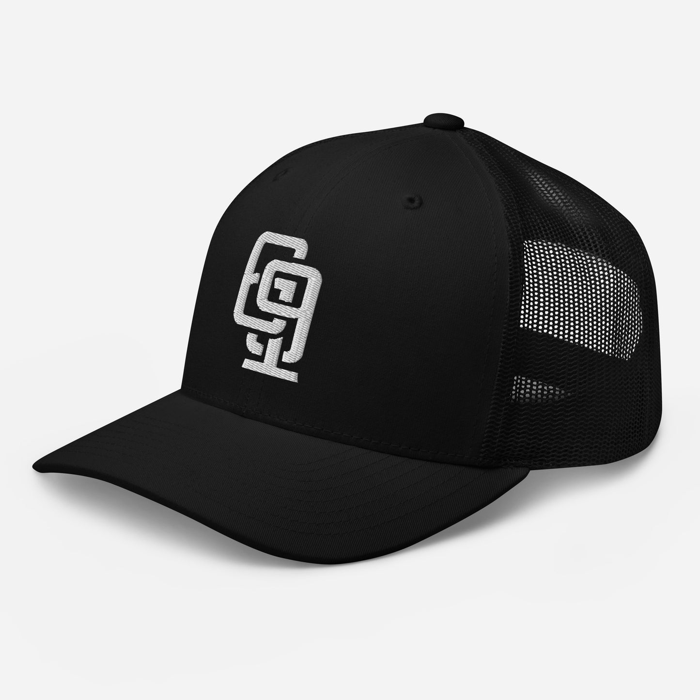 "619" Retro Trucker Hat | Yupoong 6606 | E Luna Brand CLASSIC Solocrest 1 White Thread Front Logo