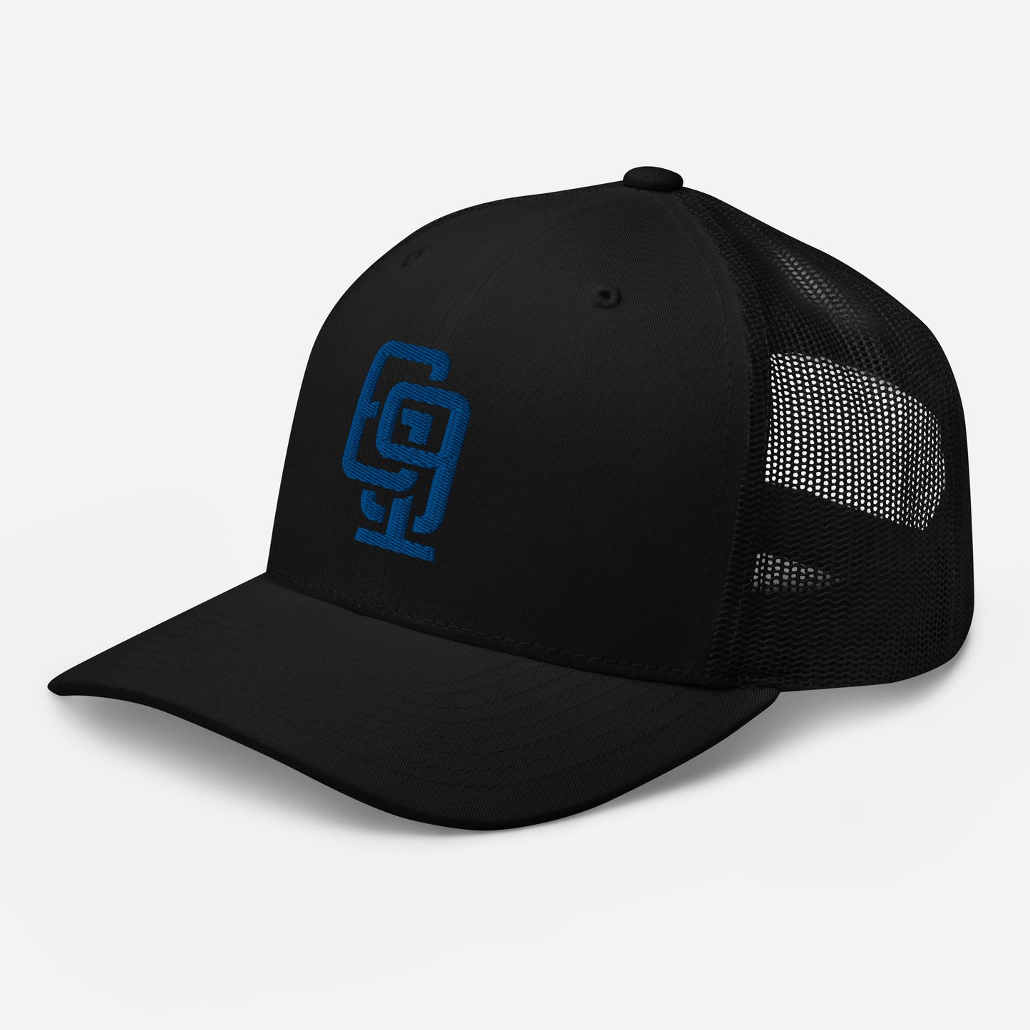 "619" Retro Trucker Hat | Yupoong 6606 | E Luna Brand CLASSIC Solocrest 1 Royal Thread Front Logo