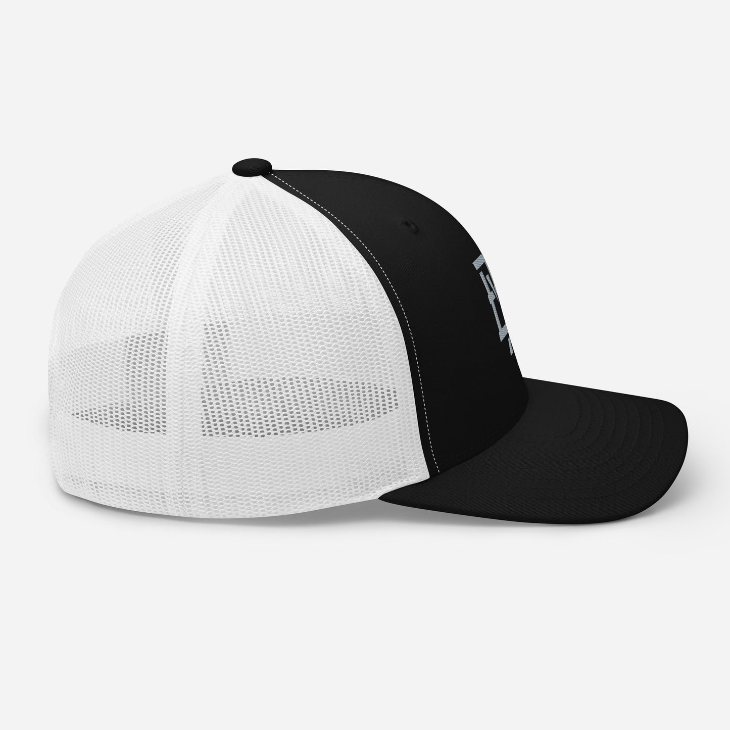 "BXR" Retro Trucker Hat | Yupoong 6606 | E Luna CLASSIC Solocrest 1 Grey Thread Front Logo