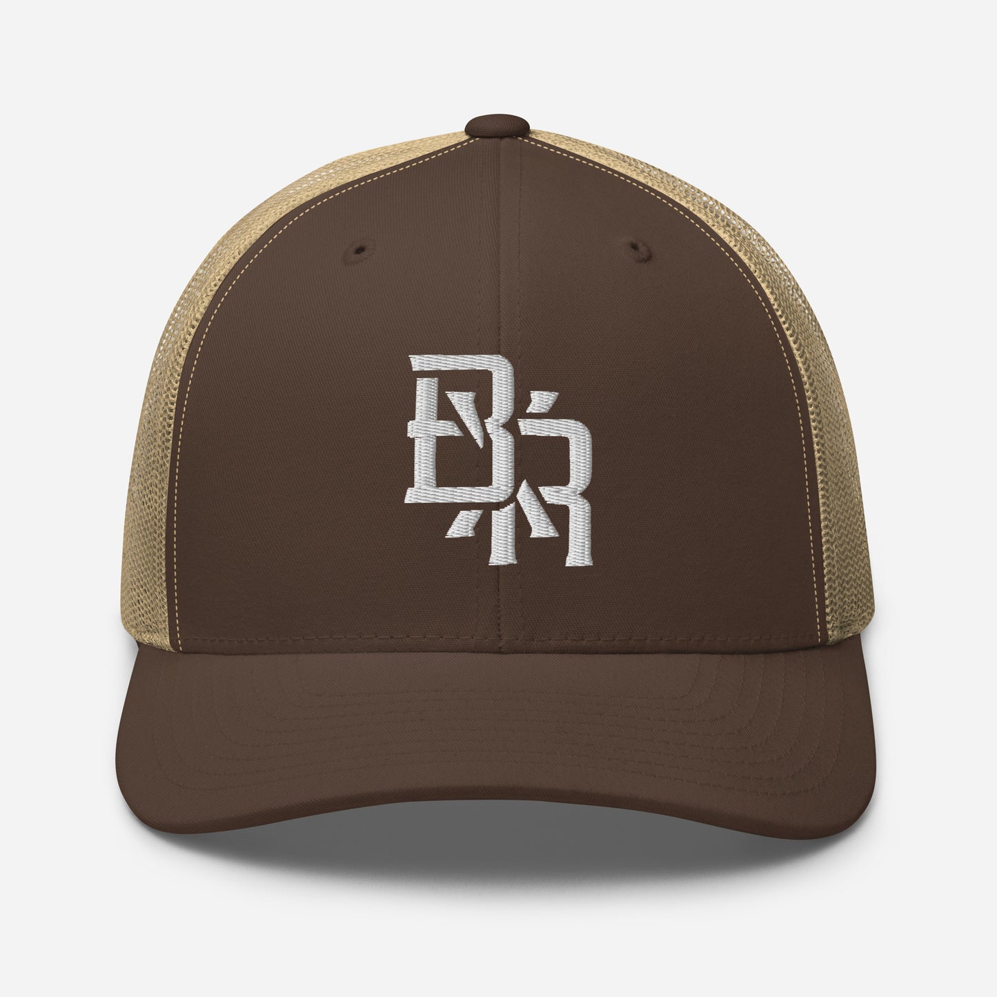 "BXR" Retro Trucker Hat | Yupoong 6606 | E Luna CLASSIC Solocrest 1 White Thread Front Logo