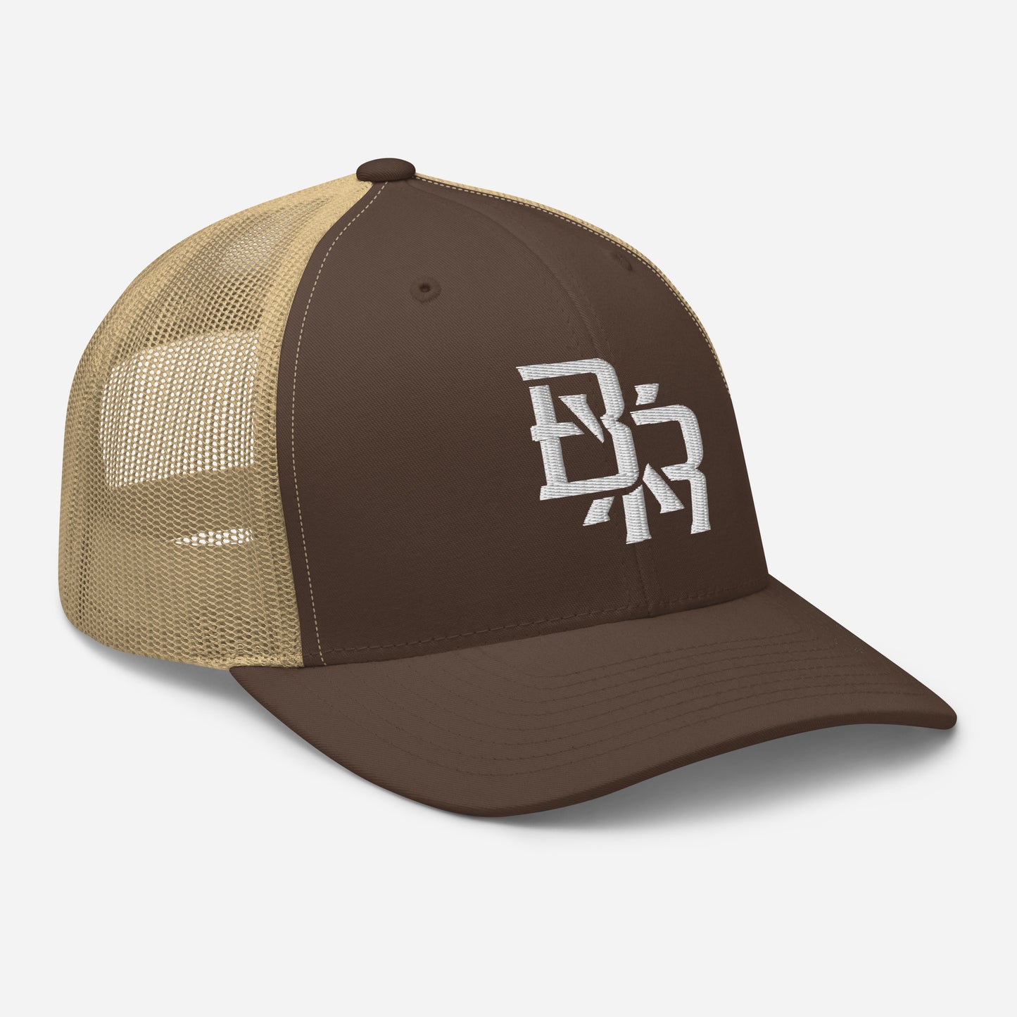 "BXR" Retro Trucker Hat | Yupoong 6606 | E Luna CLASSIC Solocrest 1 White Thread Front Logo