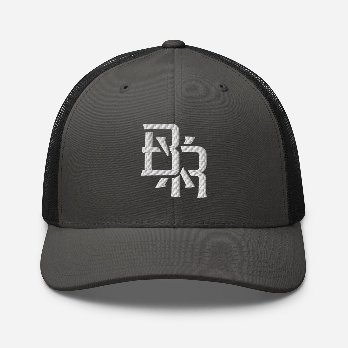"BXR" Retro Trucker Hat | Yupoong 6606 | E Luna CLASSIC Solocrest 1 White Thread Front Logo