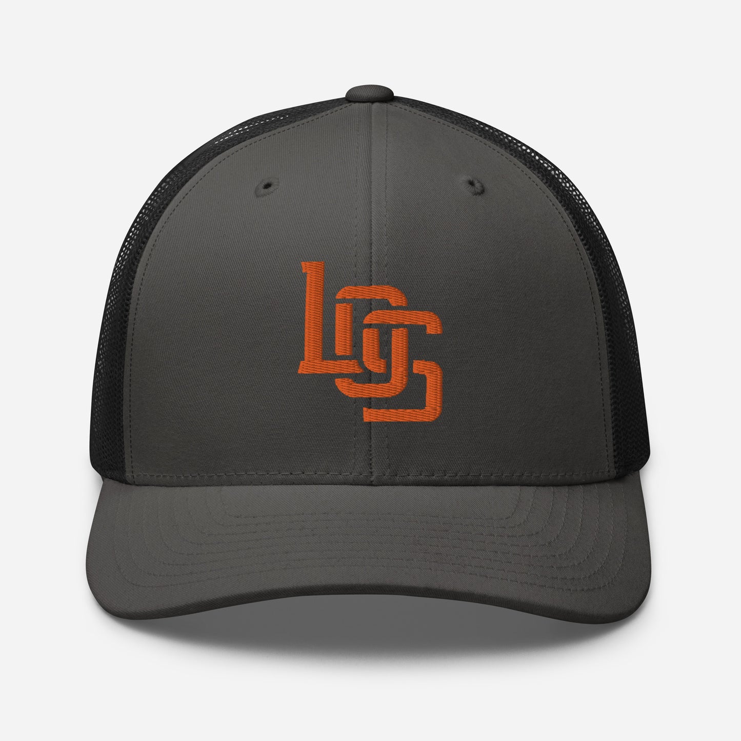 "LOS" Retro Trucker Hat | Yupoong 6606 | E Luna CLASSIC Solocrest 1 Orange Thread Front Logo
