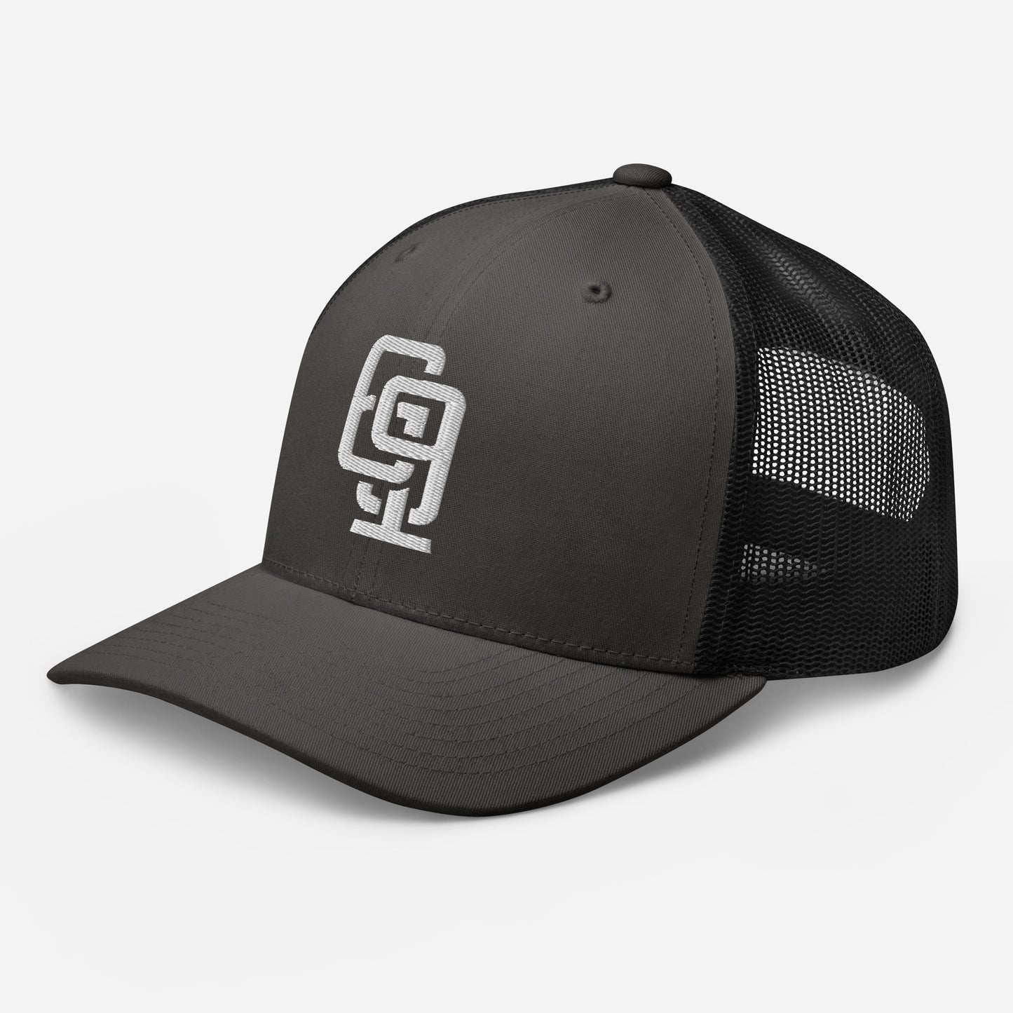 "619" Retro Trucker Hat | Yupoong 6606 | E Luna Brand CLASSIC Solocrest 1 White Thread Front Logo