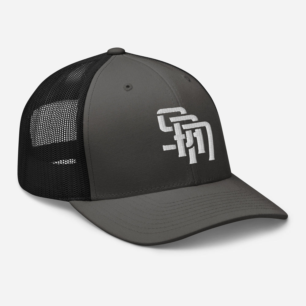 "SAN" Retro Trucker Hat | E Luna Brand CORE | 1 White Thread Logo