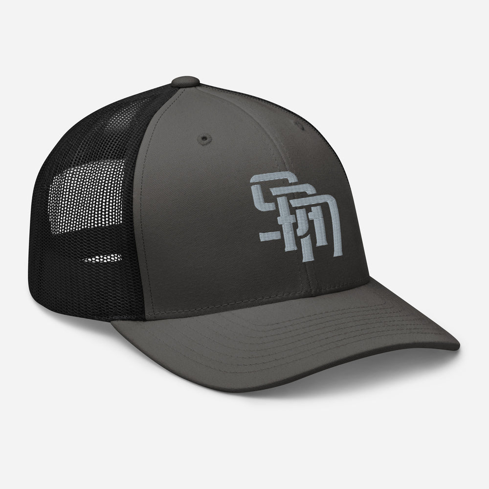 "SAN" Retro Trucker Hat | E Luna Brand CORE | 1 Grey Thread Logo