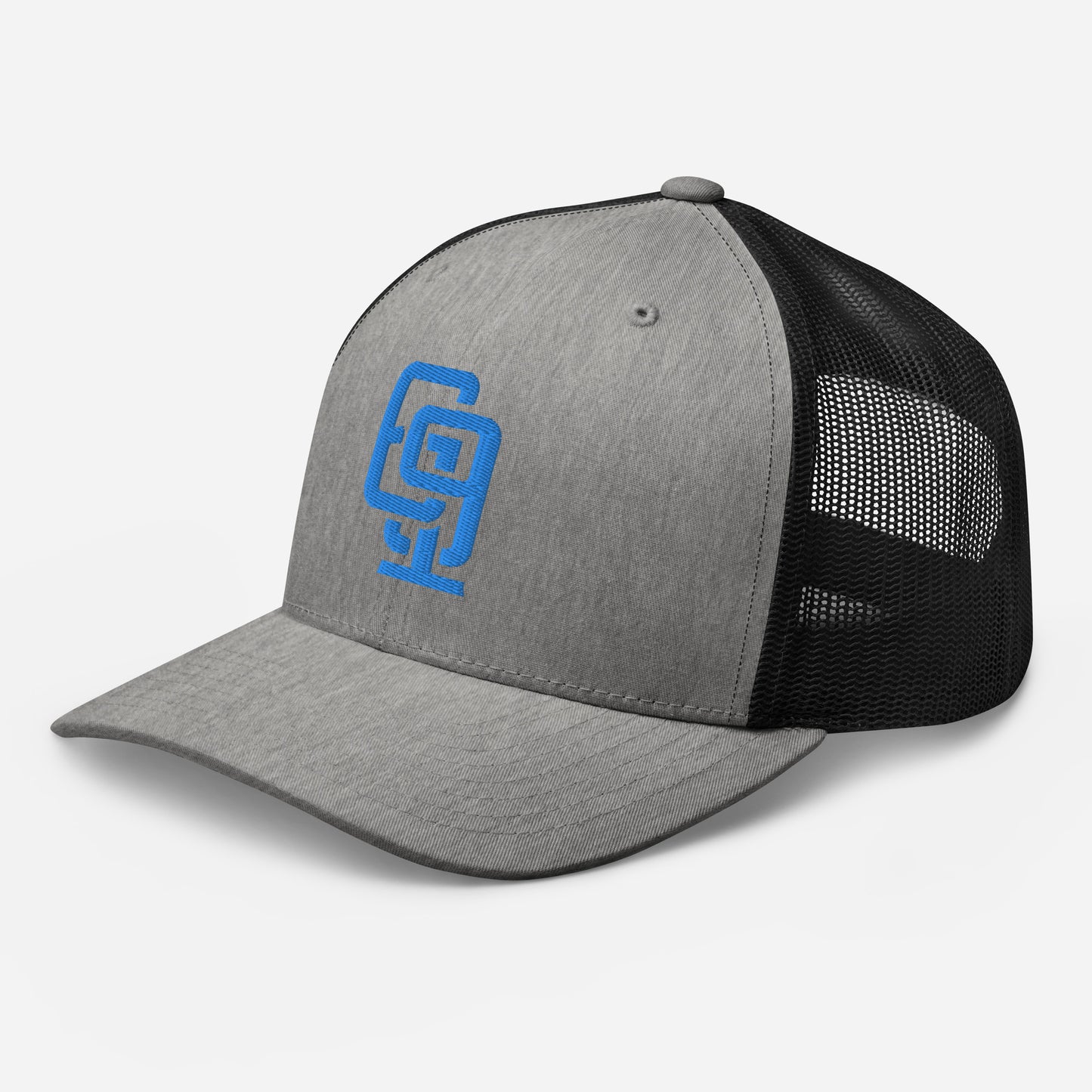"619" Retro Trucker Hat | Yupoong 6606 | E Luna Brand CLASSIC Solocrest 1 Aqua/Teal Thread Front Logo