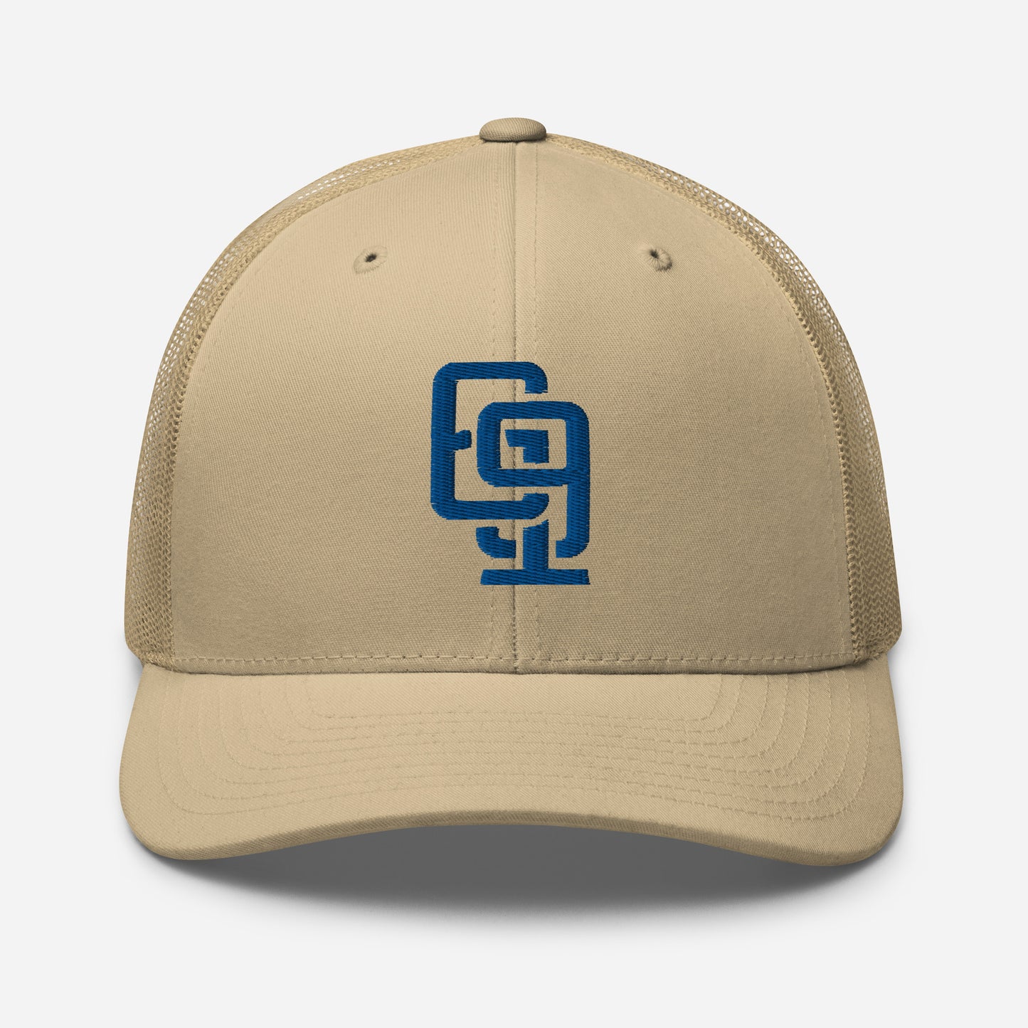 "619" Retro Trucker Hat | Yupoong 6606 | E Luna Brand CLASSIC Solocrest 1 Royal Thread Front Logo