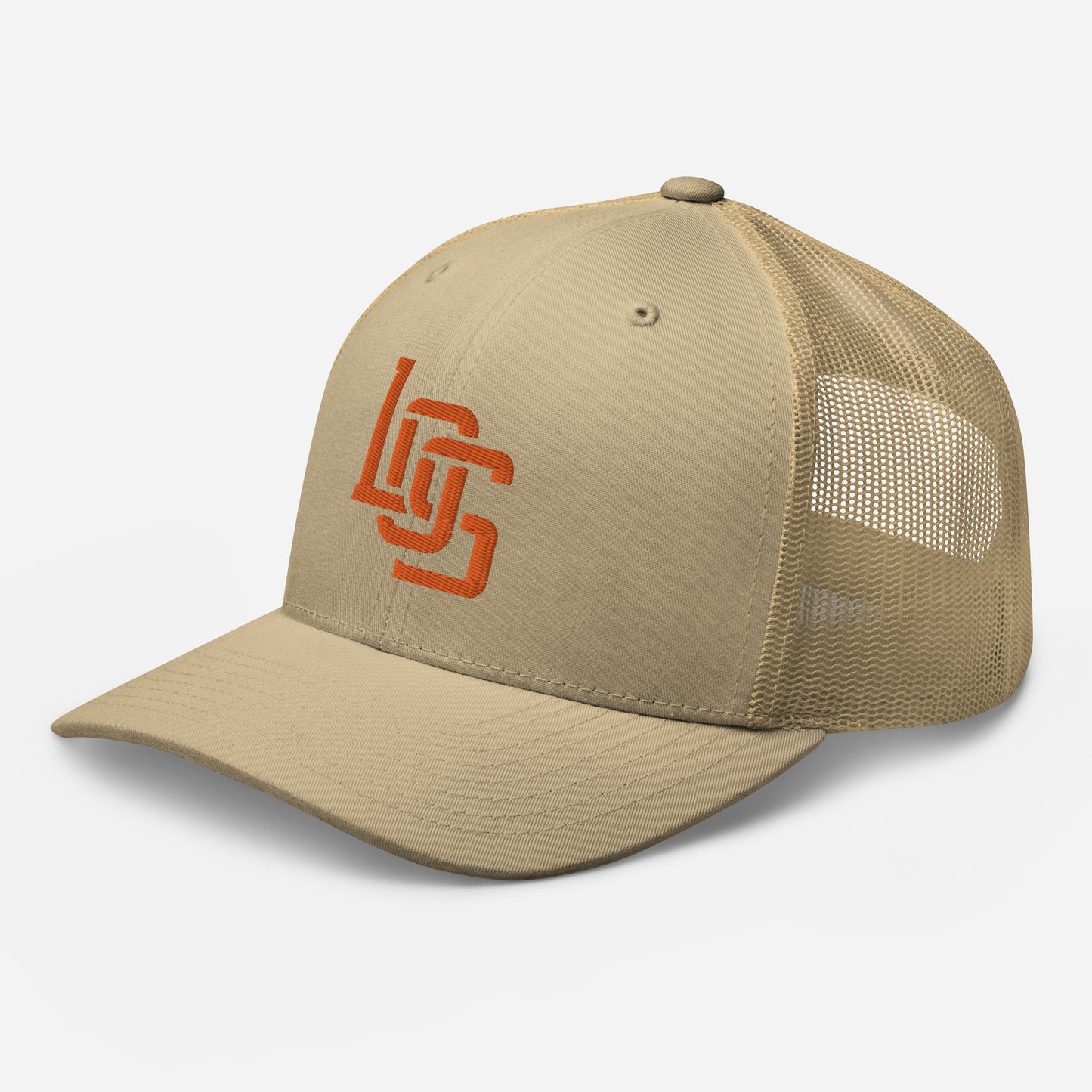 "LOS" Retro Trucker Hat | Yupoong 6606 | E Luna CLASSIC Solocrest 1 Orange Thread Front Logo