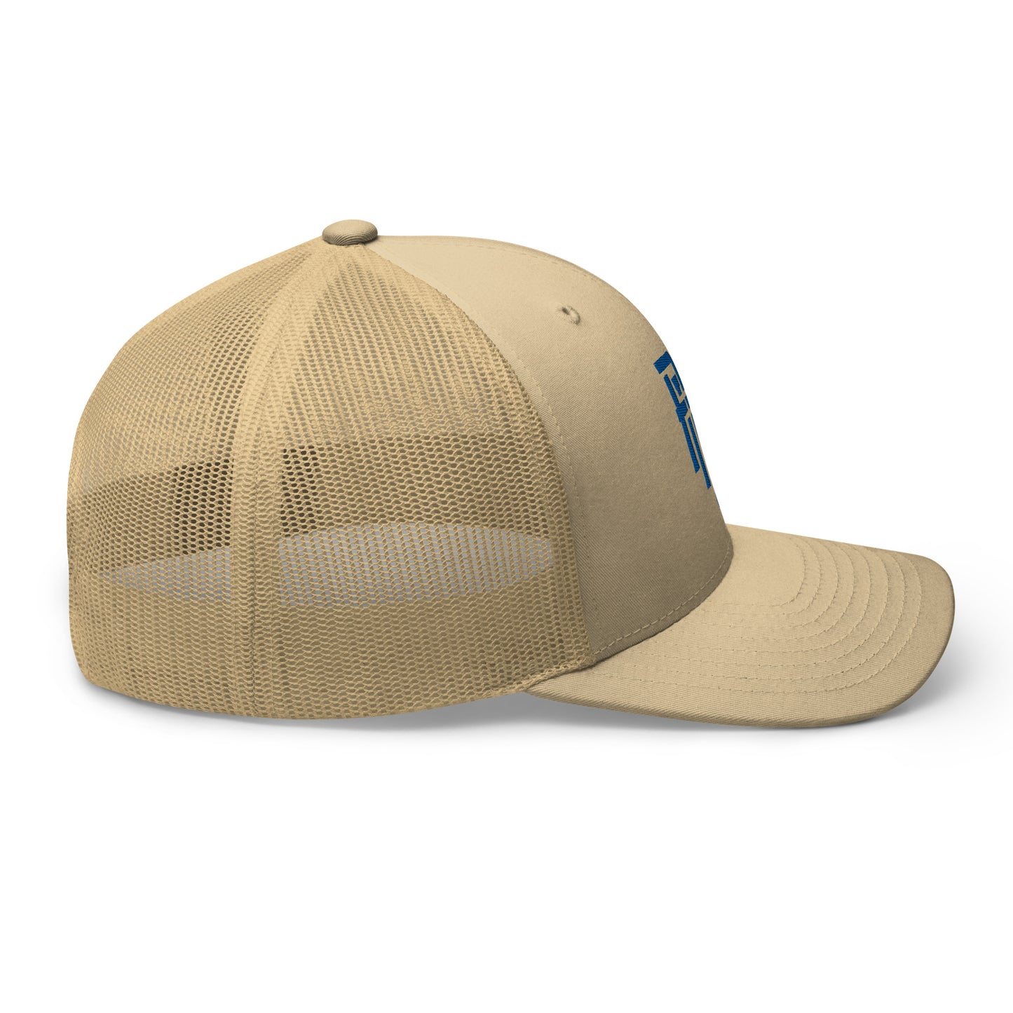 "ANG" Retro Trucker Hat | Yupoong 6606 | E Luna CLASSIC Solocrest 1 Royal Thread Front Logo