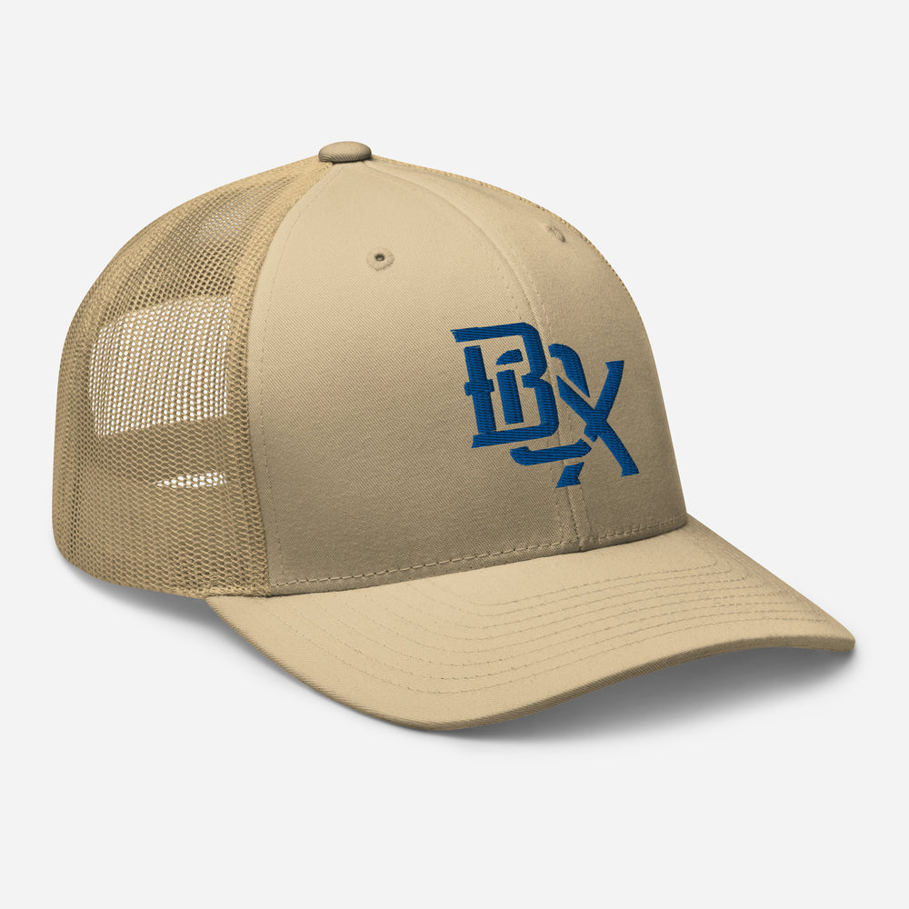 "BOX" Retro Trucker Hat | E Luna Brand CORE | 1 Royal Thread Logo