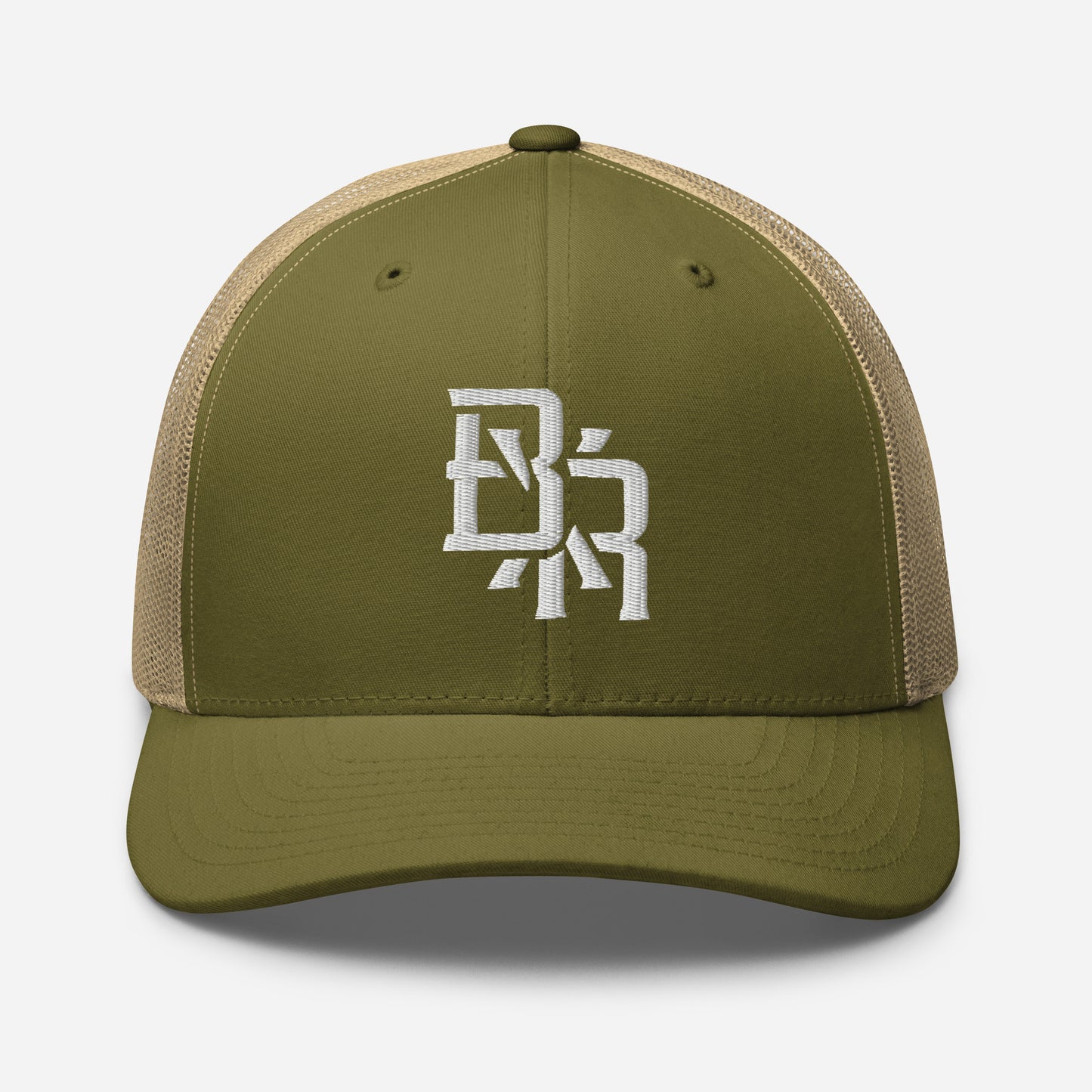 "BXR" Retro Trucker Hat | Yupoong 6606 | E Luna CLASSIC Solocrest 1 White Thread Front Logo
