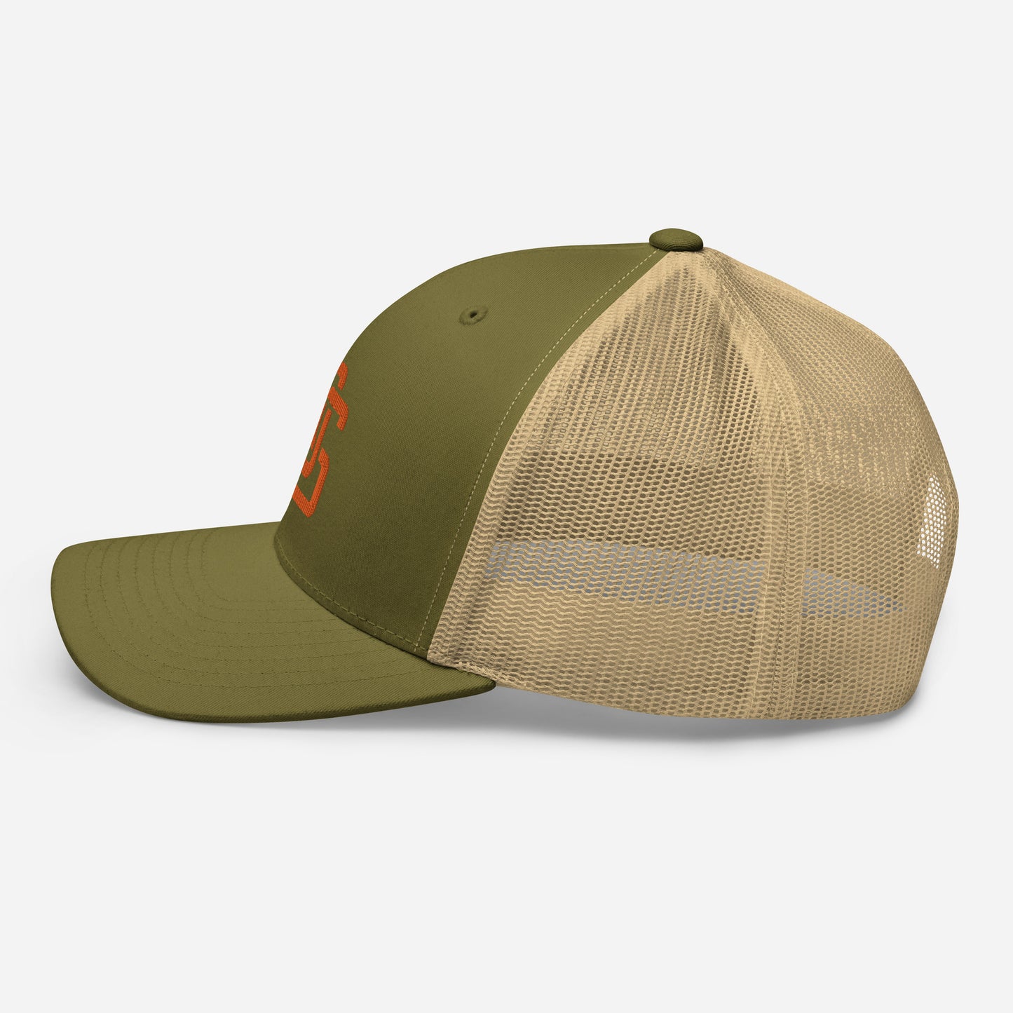 "LOS" Retro Trucker Hat | Yupoong 6606 | E Luna CLASSIC Solocrest 1 Orange Thread Front Logo
