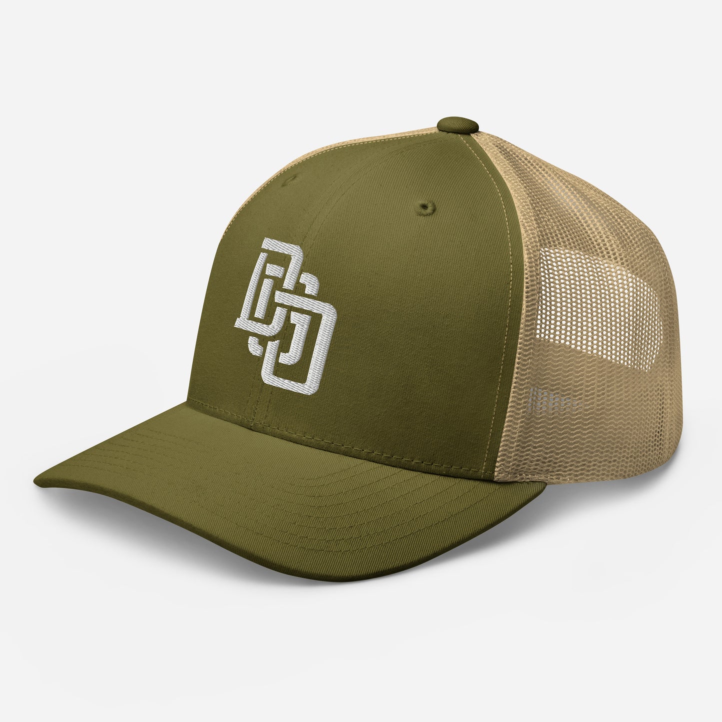 "DGO" Retro Trucker Hat | Yupoong 6606 | E Luna CLASSIC Solocrest 1 White Thread Front Logo