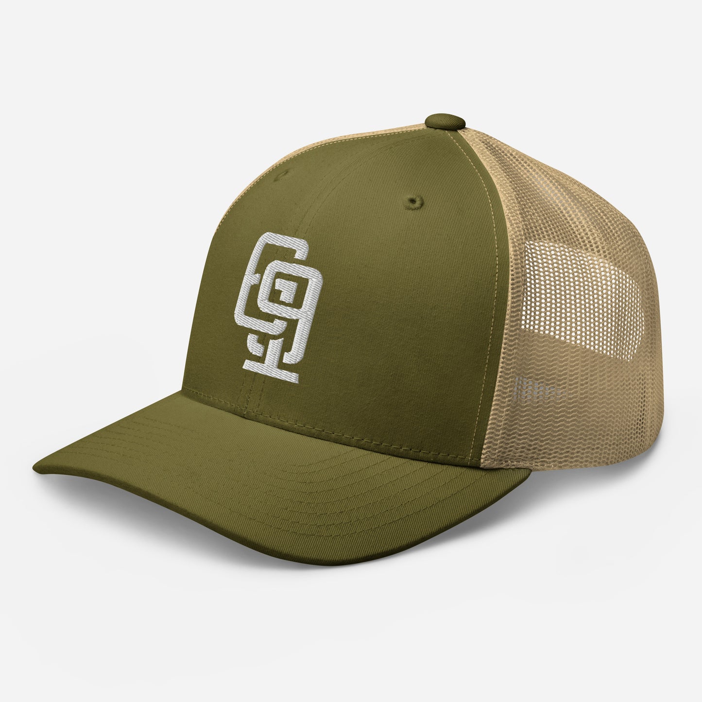 "619" Retro Trucker Hat | Yupoong 6606 | E Luna Brand CLASSIC Solocrest 1 White Thread Front Logo