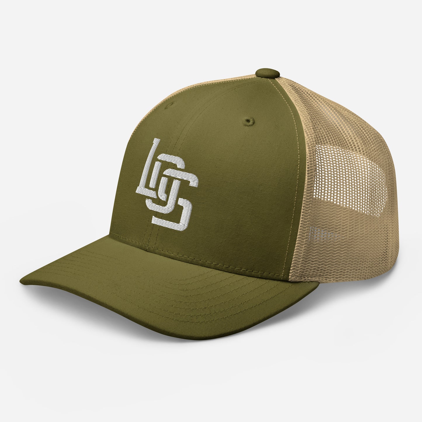 "LOS" Retro Trucker Hat | Yupoong 6606 | E Luna CLASSIC Solocrest 1 White Thread Front Logo