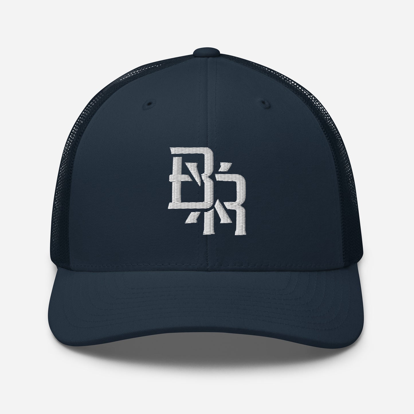 "BXR" Retro Trucker Hat | Yupoong 6606 | E Luna CLASSIC Solocrest 1 White Thread Front Logo